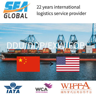 Reliable China To USA FCL/LCL Shipping with Real-Time Tracking and 7-30 Days Delivery EXW/FOB/DDU/DDP