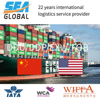 Seamless Cross Border Sea Transport From China To USA With DDU/DDP/DAP/EXW/CIF/FOB Trading Terms And Optional Insurance